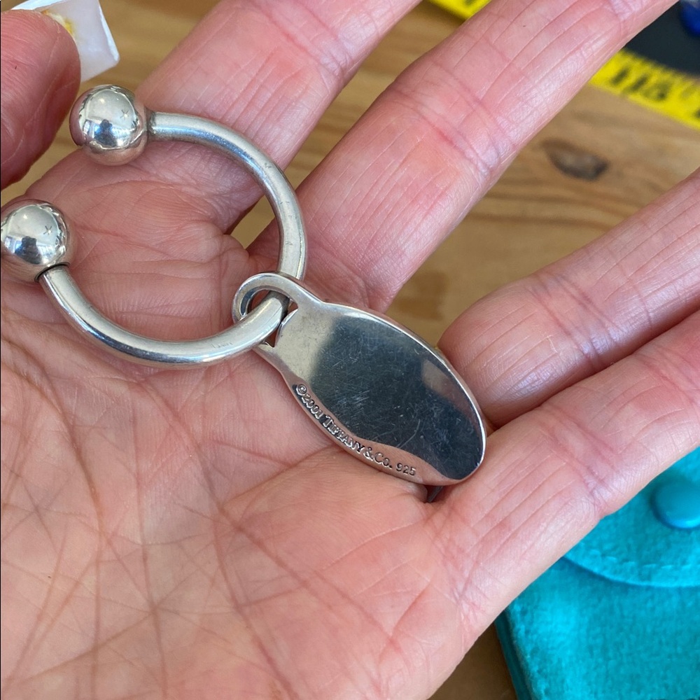 🎉AUTHENTIC TIFFANY STERLING SILVER KEY CHAIN WITH TAG‼️ - Picture 4 of 6